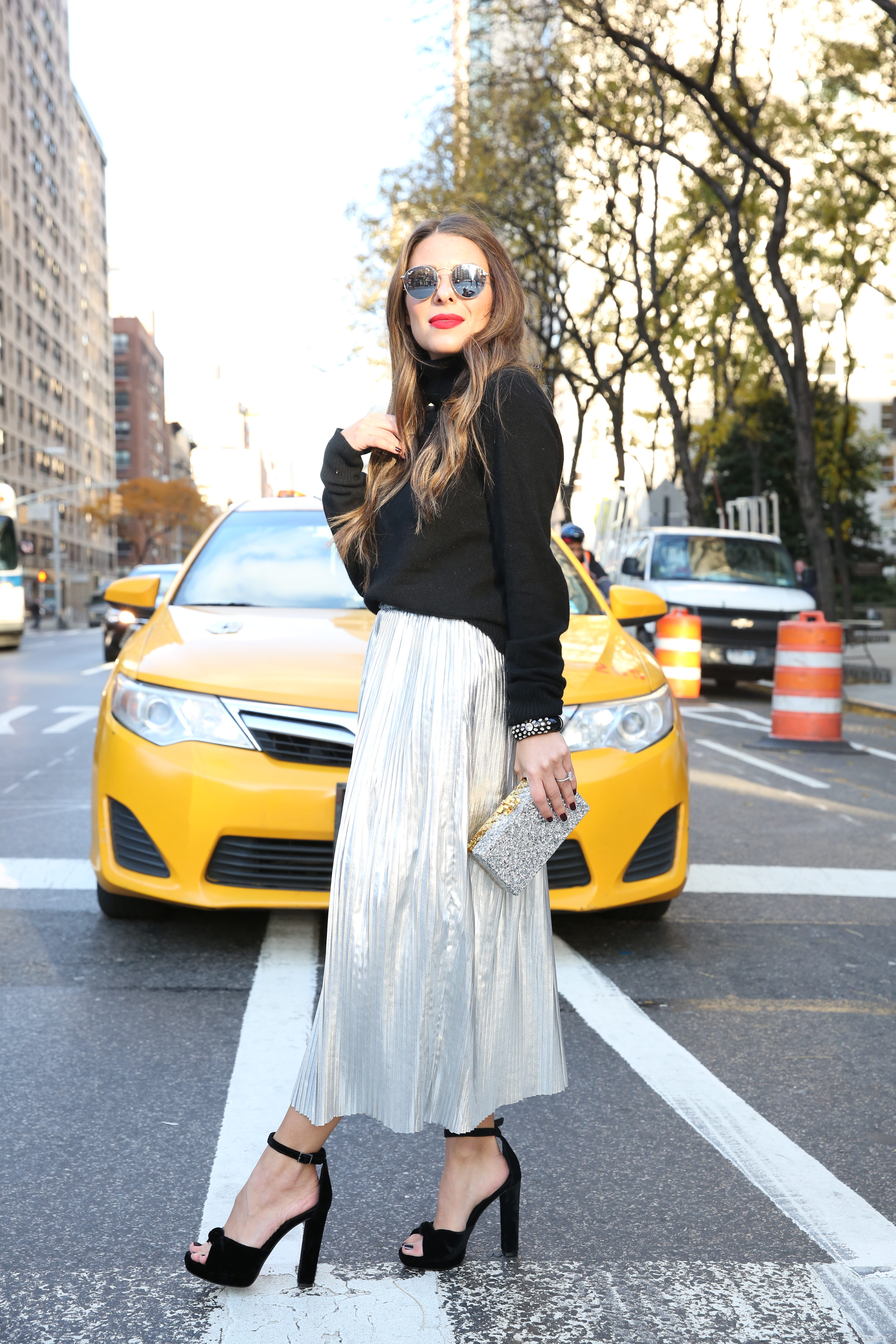 Arianna, New York City Blogger from Blake and Gold in a New Years Eve outfit