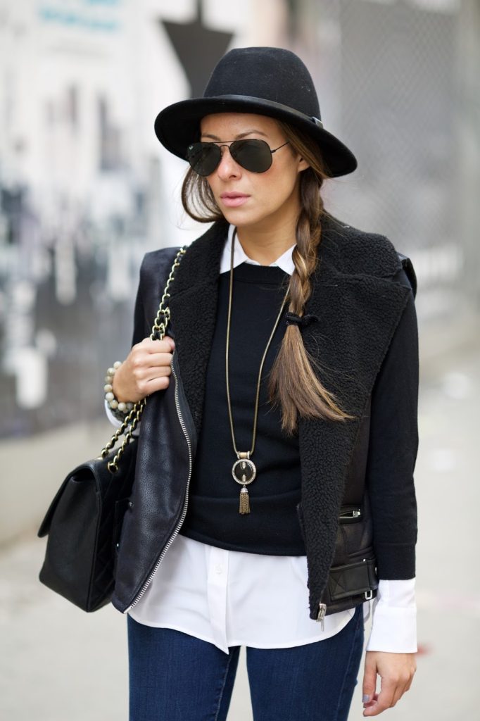 Arianna Gold of Blake and Gold showing you how to wear a hat in the winter