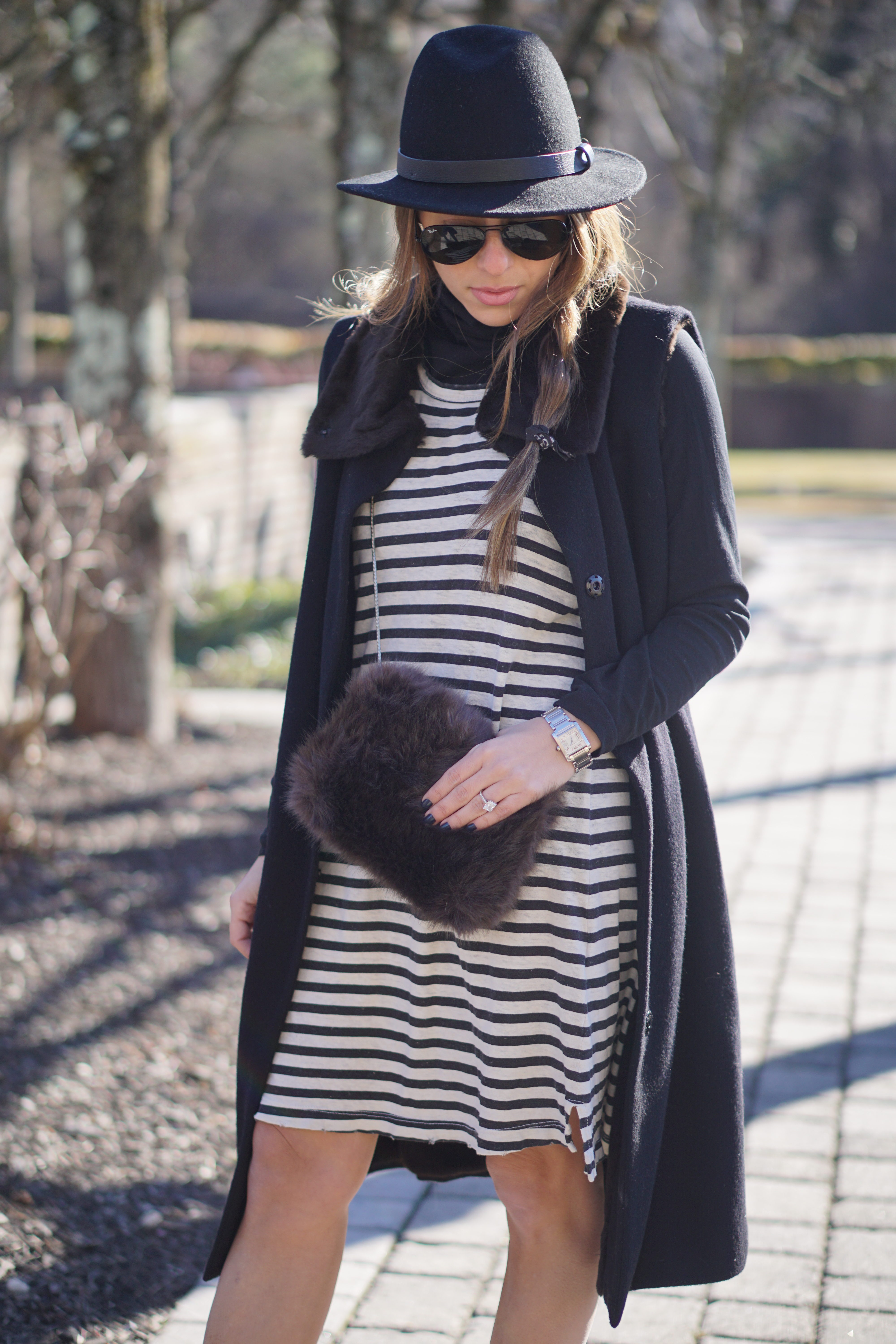 Arianna Blake wearing a Rag and Bone fedora